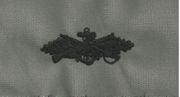 ABU SEABEE COMBAT WARFARE Embroidered Qualification badge