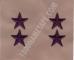 ABU SEW ON RANK O8 Major General (Point to Center) SOLD AS A PAIR
