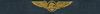 AIRCREW, Breast Device, Embroidered in Gold Thread on BLUE coverall fabric AIRCREW, Breast Device, Embroidered in Gold Thread on BLUE coverall fabric