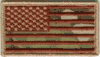 AMERICAN FLAGS  1 7/8" X 3 3/4" INCH MULTICAM-FORWARD Brown Thread NO Velcro