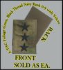 ATACS FOLIAGE GREEN USN RANK ADM (09) in black thread with Velcro(r) backing