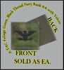 ATACS FOLIAGE GREEN USN RANK CAPT (06) in black thread with Velcro(r) backing