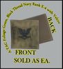 ATACS FOLIAGE GREEN USN RANK E4 in black thread with Velcro(r) backing