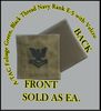 ATACS FOLIAGE GREEN USN RANK E5 in black thread with Velcro(r) backing
