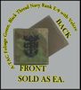 ATACS FOLIAGE GREEN USN RANK E9 in black thread with Velcro(r) backing