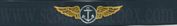 Naval AVIATION OBSERVER, Breast Device, Embroidered in Gold wings with Sliver anchor on BLUE coverall fabric