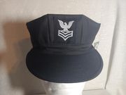 Black 8 Point Cap