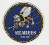 BLUE SEABEE CAN DO SEABEE STICKER