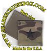 BRIGADIER GENERAL in (OCP) MultiCam Air force RANK ( 0-7 ) Insignia w/ Hook Fastener brown Thread