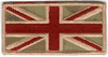 BRITISH FLAGS  1 3/4 X 3 1/2 INCH on MULTICAM BACKGROUND WITH VELCRO