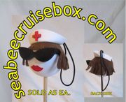BRUNETTE NURSE, CAR ANTENNA TOPPER BALL - ONE (1) PC