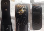 C.O.P. for TDCJ gas holder with USMC glob and anchor Silver color and gold color  concho.
