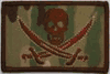 CALICO JACK FLAGS  2 X 3 INCH on MULTICAM WITH VELCRO