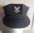 Cap Device 2nd Class Petty Officer E-5 Navy Embroidered Silver on Black