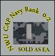  Cap Device embroidered  0-2 Lieutenant Junior Grade , New Navy Digital