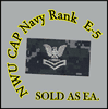 Cap Device embroidered   2nd Class Petty Officer E-5 New Navy Digital