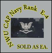 Cap Device embroidered    3rd Class Petty Officer E-4, New Navy Digital