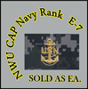  Cap Device embroidered    Chief E-7, New Navy Digital