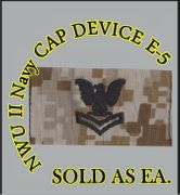 Cap Device embroidered, DIG-DESERT, 2nd Class Petty Officer E-5 New Navy Digital