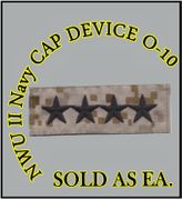Cap Device embroidered, DIG-DESERT, Navy Admiral, New Navy Digital TAN