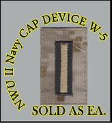 Cap Device embroidered, DIG-DESERT, WO5 WARRANT OFFICER, New Navy Digital