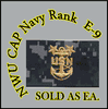  Cap Device embroidered    Master Chief E-9, New Navy Digital