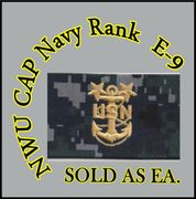  Cap Device embroidered    Master Chief E-9, New Navy Digital