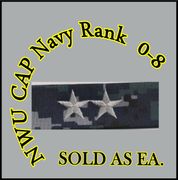  Cap Device embroidered   Rear Admiral Upper , New Navy Digital