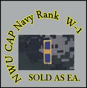  Cap Device embroidered   WO1 , New Navy Digital