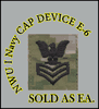 Cap Device embroidered, WOODLAND DIGITAL, 1ST Class Petty Officer E-6 New Navy Digital