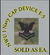 Cap Device embroidered, WOODLAND DIGITAL, 2nd Class Petty Officer E-5 New Navy Digital