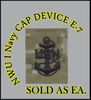Cap Device embroidered, WOODLAND DIGITAL, CHIEF PETTY OFFICER E-7 New Navy Digital