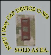 Cap Device embroidered, WOODLAND DIGITAL, DIG-DESERT, WO2 WARRANT OFFICER, New Navy Digital