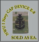 Cap Device embroidered, WOODLAND DIGITAL, E8 SENIOR CHIEF PETTY OFFICER, New Navy Digital