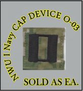 Cap Device embroidered, WOODLAND DIGITAL, LT LIEUTENANT, New Navy Digital