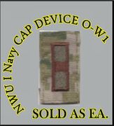 Cap Device embroidered, WOODLAND DIGITAL, WO1 WARRANT OFFICER New Navy Digital