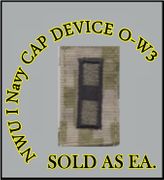 Cap Device embroidered, WOODLAND DIGITAL, WO3 WARRANT OFFICER, New Navy Digital