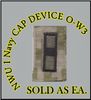 Cap Device embroidered, WOODLAND DIGITAL, WO3 WARRANT OFFICER, New Navy Digital
