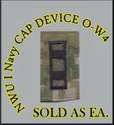 Cap Device embroidered, WOODLAND DIGITAL, WO4 WARRANT OFFICER, New Navy Digital