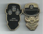 Coin: 2" Navy Female Chief Petty E-7 Officer Skull