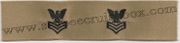 Collar Device E-6 1st class Embroidered Desert Tan(right/left)