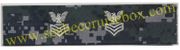Collar Device E-6 1st class Embroidered  (right/left), New Navy Digital