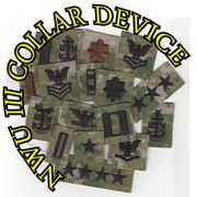Collar Device embroidered WOODLAND DIGITAL, NAVY DIGITAL Type III