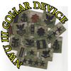 Collar Device embroidered WOODLAND DIGITAL, NAVY DIGITAL Type III