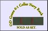Collar Device O-1 Ensign Embroidered  (right/left), OD Green 