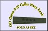 Collar Device O-10 Admiral Embroidered  (Pair), OD Green 