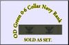 Collar Device O-6 Captain Embroidered  (right/left), OD Green 