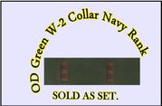 Collar Device W-2 Embroidered  (right/left), OD Green 