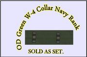 Collar Device W-4 Embroidered (right/left), OD Green 