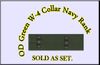 Collar Device W-4 Embroidered (right/left), OD Green 